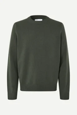 Isak Knit Sweater 15010 Dark Evergreen