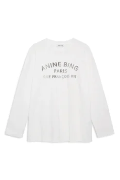 Ivan Long Sleeve New York Stencil Ivory
