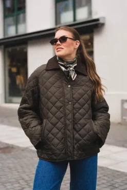 Iva Quilt Jacket Khaki