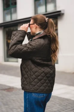 Iva Quilt Jacket Khaki
