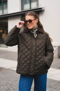 Iva Quilt Jacket Khaki