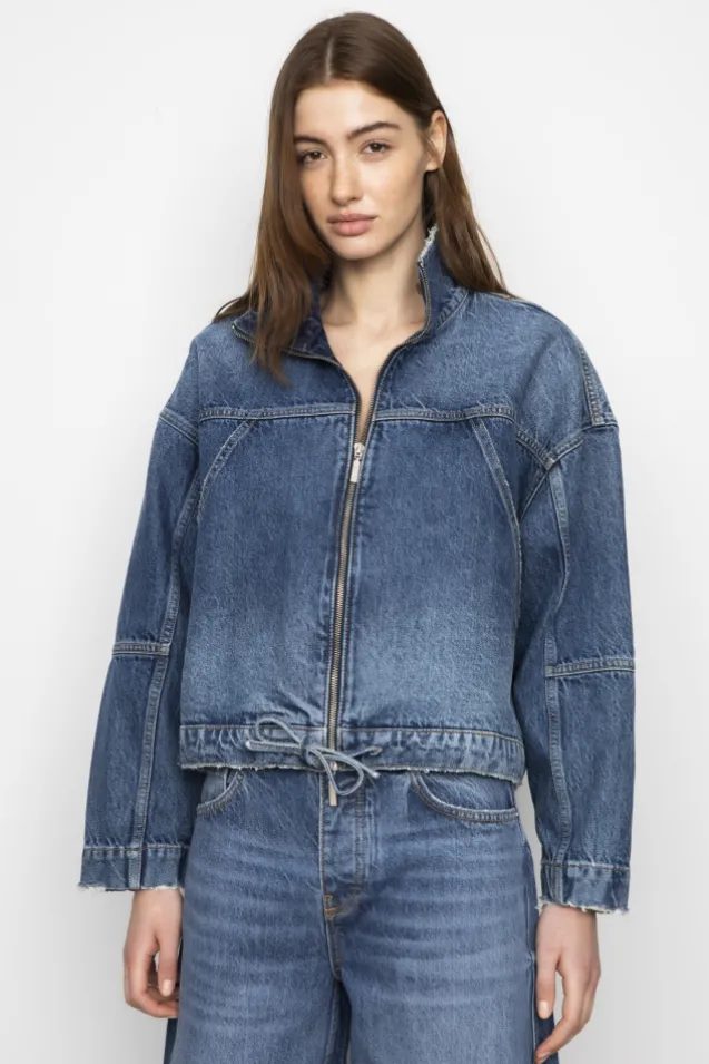 James Denim Jacket Washed Dark Blue
