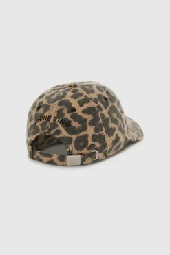 Jeremy Baseball Cap Black And Brown Leopard