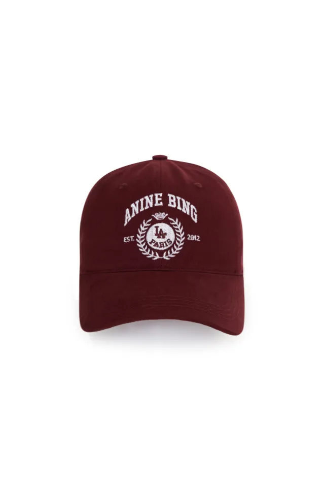 Jeremy Baseball Collegiate Cap Fig Burgundy