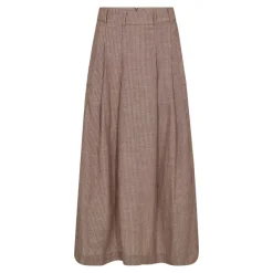 Jiho Anya Pleat Skirt Brown