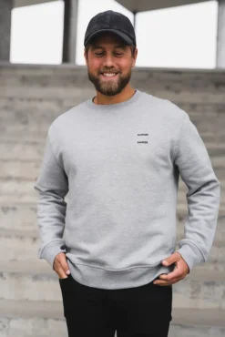 Joel Crew Neck 11414 Grey Melange