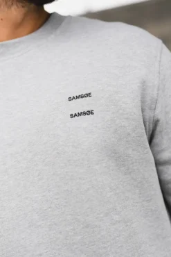 Joel Crew Neck 11414 Grey Melange