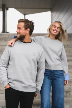Joel Crew Neck 11414 Grey Melange