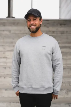 Joel Crew Neck 11414 Grey Melange