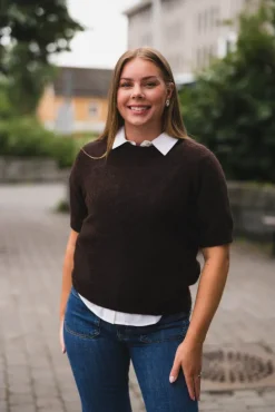 Johi SS Wool Blend Pullover Coffee Bean