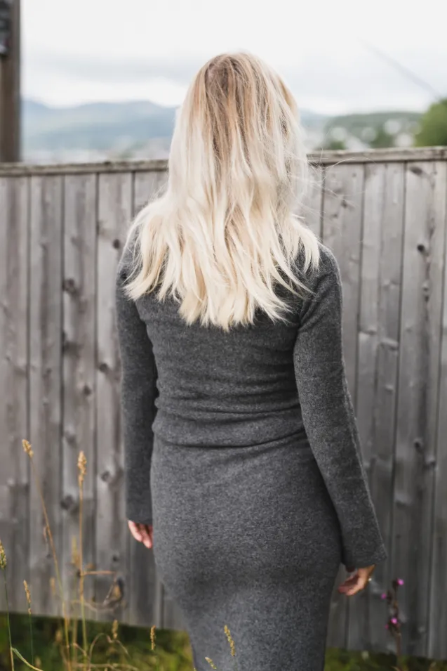 Joyce Knit Dark Grey Melange