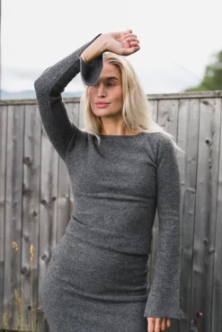 Joyce Knit Dark Grey Melange