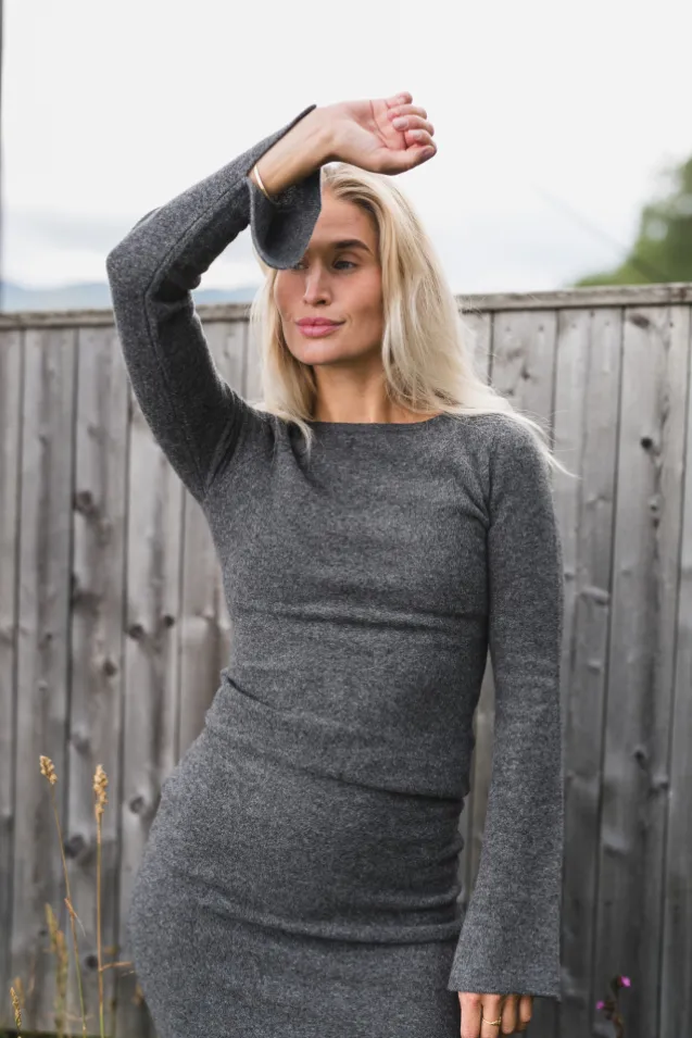 Joyce Knit Dark Grey Melange