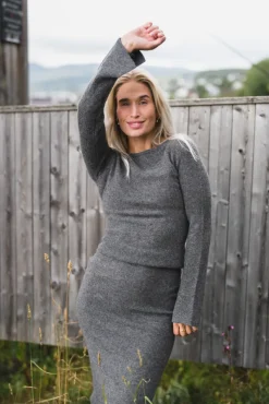 Joyce Knit Dark Grey Melange