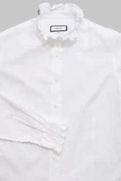 Juliette Herringbone Shirt White