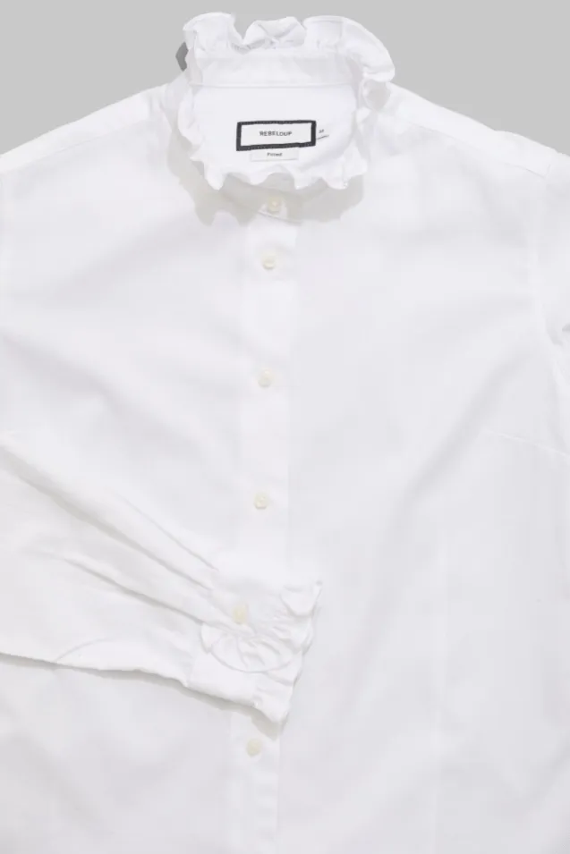 Juliette Herringbone Shirt White