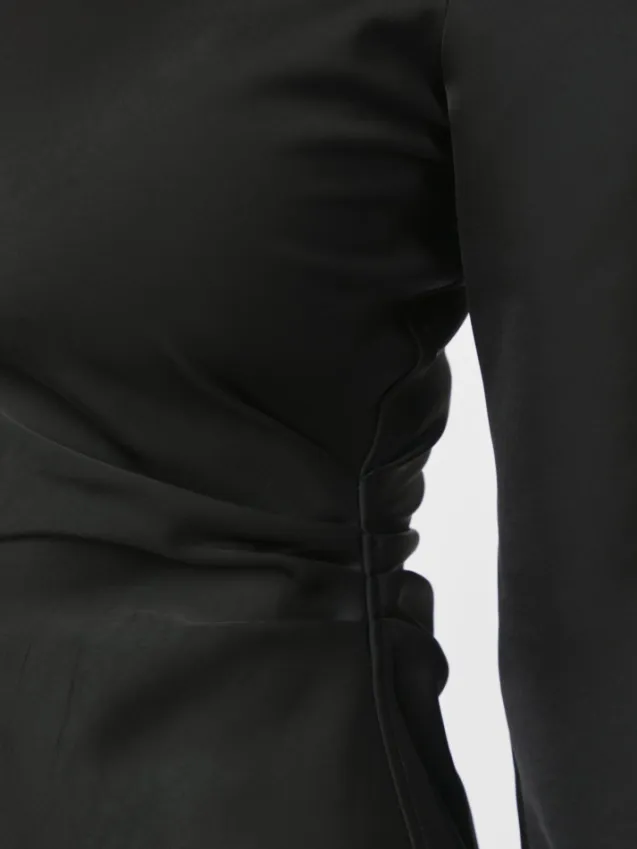 Jumari Heavy Sateen Dress Black