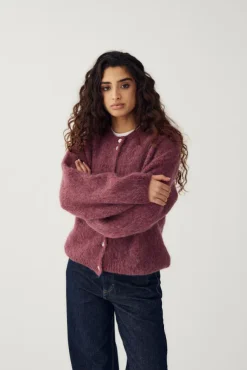 Kae Knit Cardigan Rust