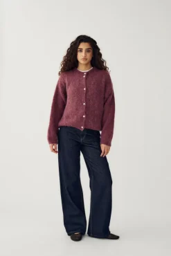 Kae Knit Cardigan Rust