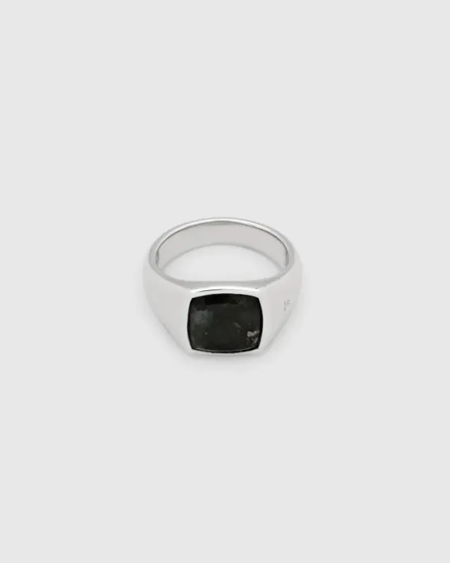 Kai Ring Black Larvikite