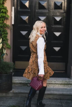Kajsa Mini Dress Brown
