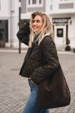 Kanya Quilt Jacket Khaki