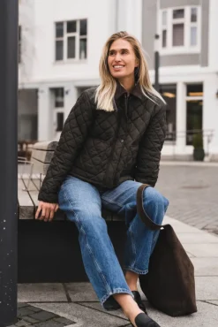 Kanya Quilt Jacket Khaki