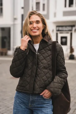 Kanya Quilt Jacket Khaki