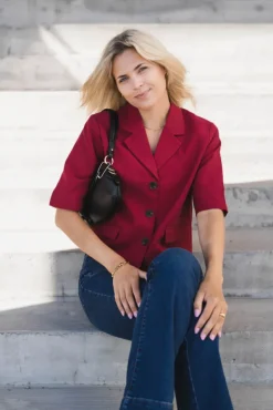 Keeley Edelmira 2/4 Blazer Rhubarb