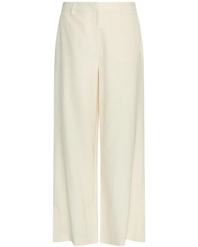 Keeley Edelmira HW Pants Bleached Sand