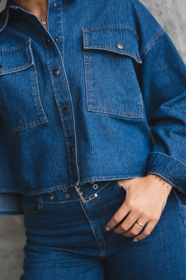 Kimmy Denim Shirt Dark Denim