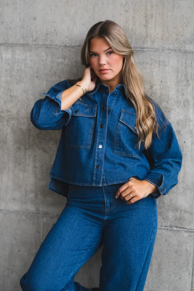 Kimmy Denim Shirt Dark Denim