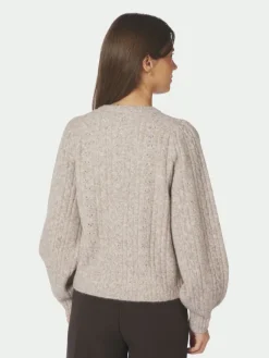 Koteas Cable Knit Cardigan Beige Melange