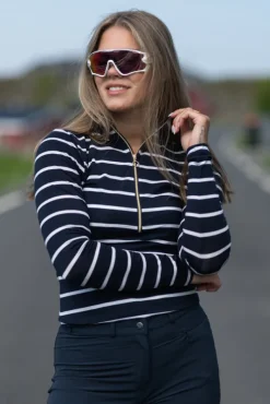 Kragero Zip Up Navy Blue