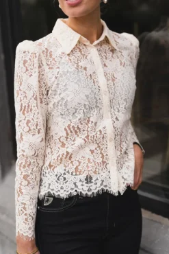 Lace Shirt Vintage White