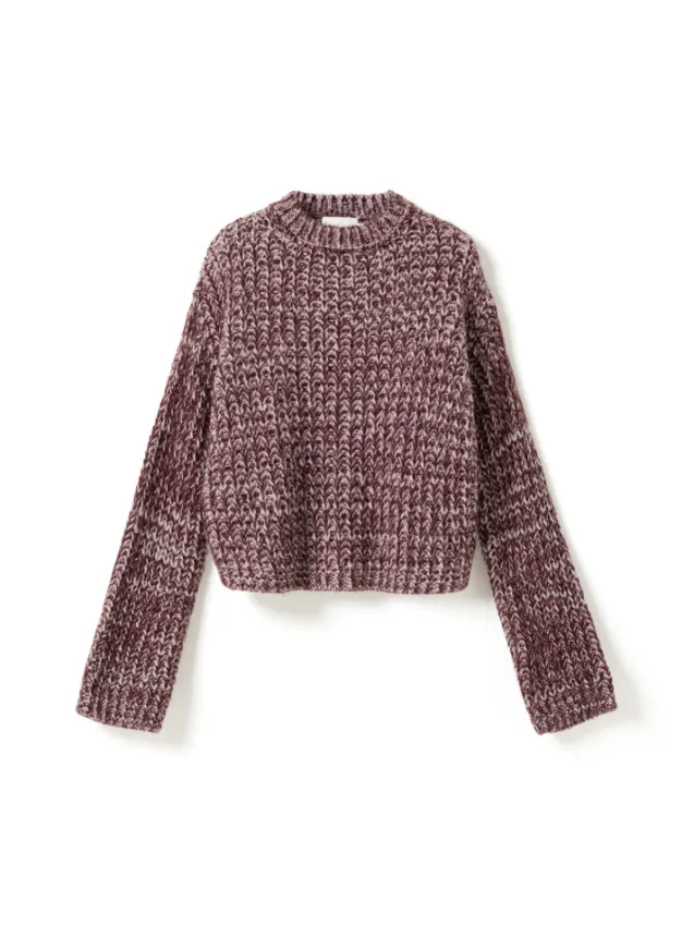 Lakisha Knit Burgundy Rose Mix