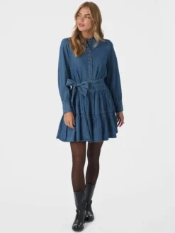 Latifana Denim Dress Blue