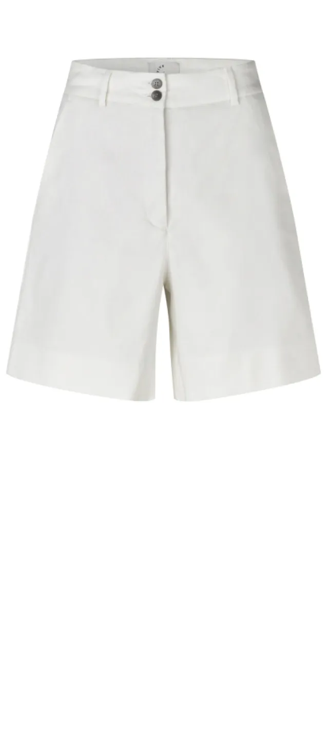 Laura Midi Shorts 769 Cream White Linen