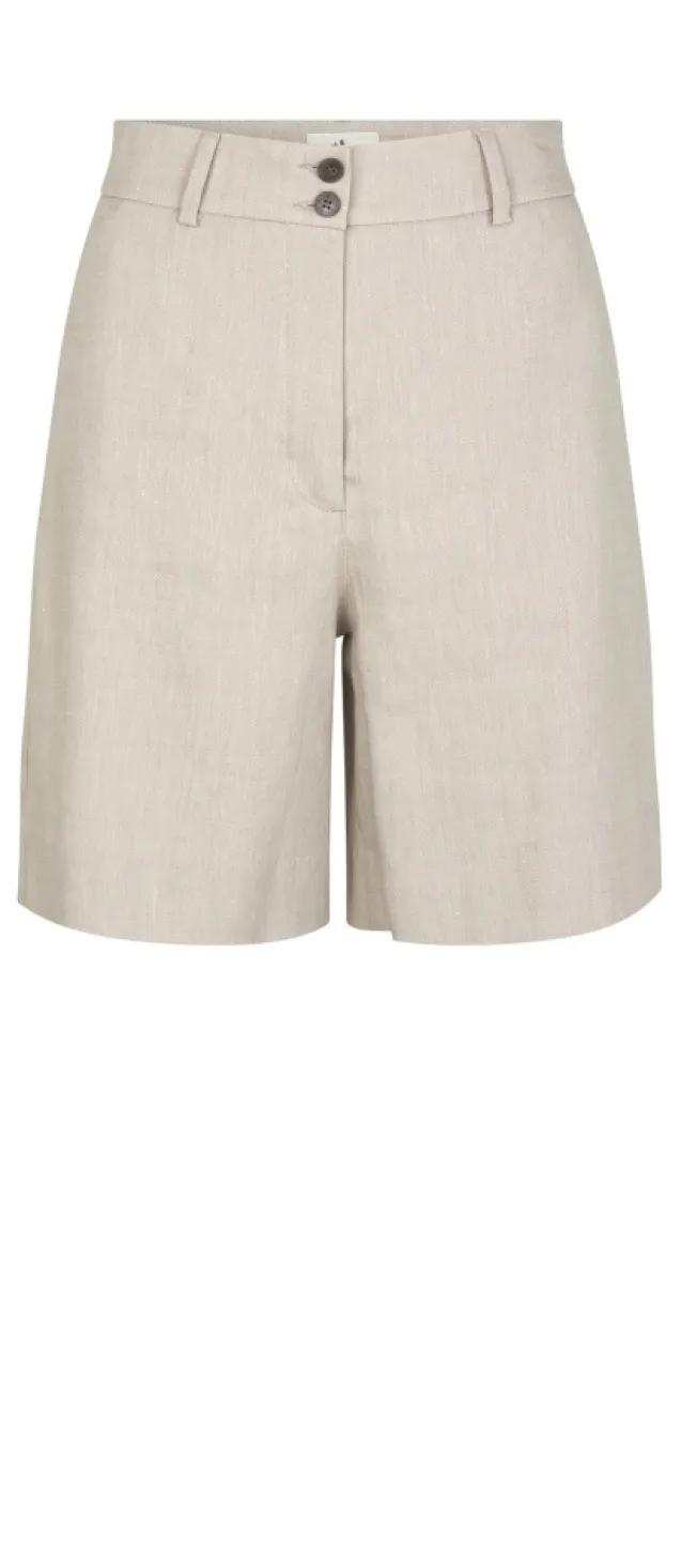 Laura Midi Shorts 769 Sand Linen