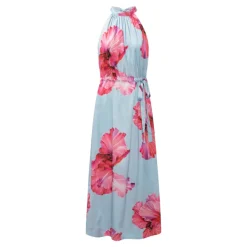 Layla Dress Fuchsia Maxi Flower