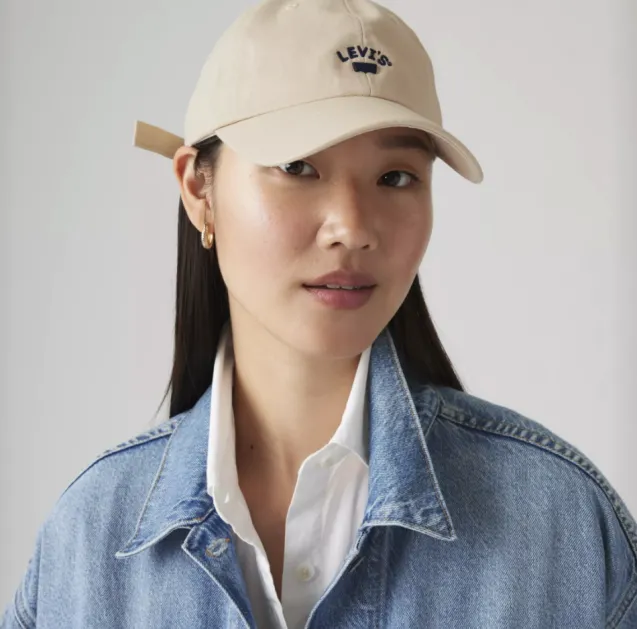Lazy Girl Logo Cap White Swan Twill