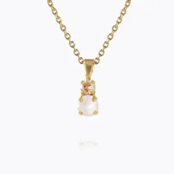 Leah Necklace Gold Electric White Combo