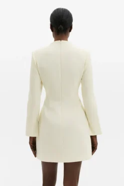 Leanna High Neck Mini Dress Pearl