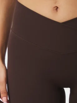 Lea Wrap Shorts Chocolate Brown