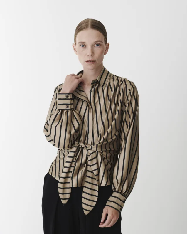 Lee Shirt Tan Stripe
