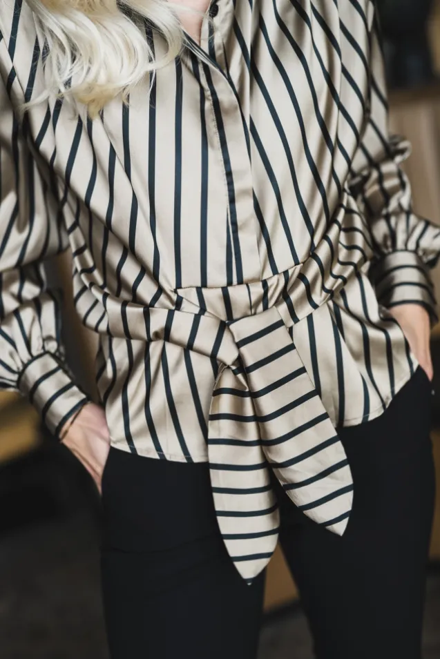 Lee Shirt Tan Stripe