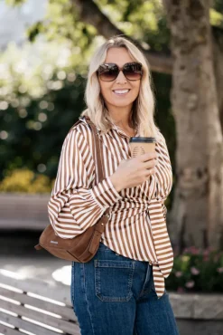 Lee Shirt Toffee Stripe
