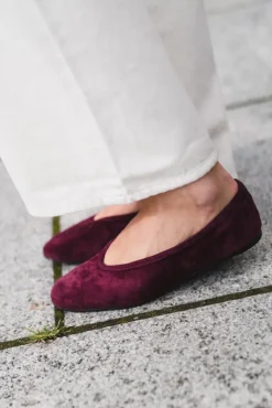 Leni Cherry Lacq Suede