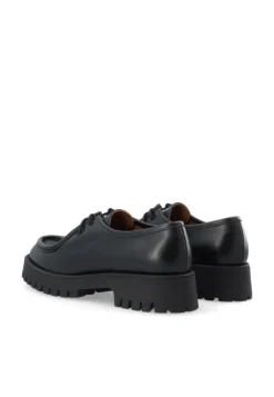 Leo Moc Toe Shoe Smooth Leather Black