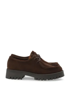 Leo Moc Toe Shoe Suede Brown